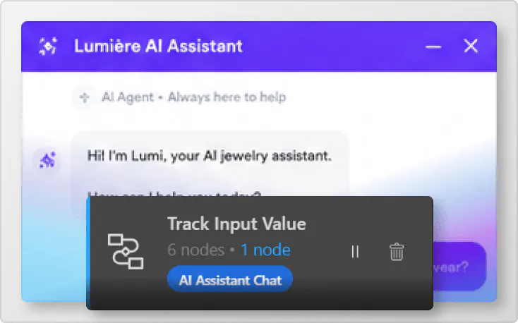 Custom AI agent solution input handling functionality image